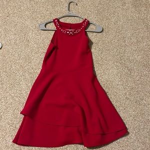 Red dress with rhinestones!